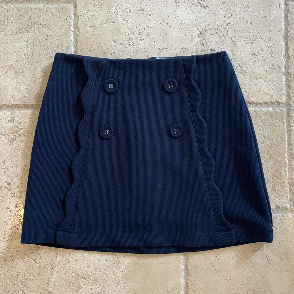 She + Sky Navy Mini Skirt